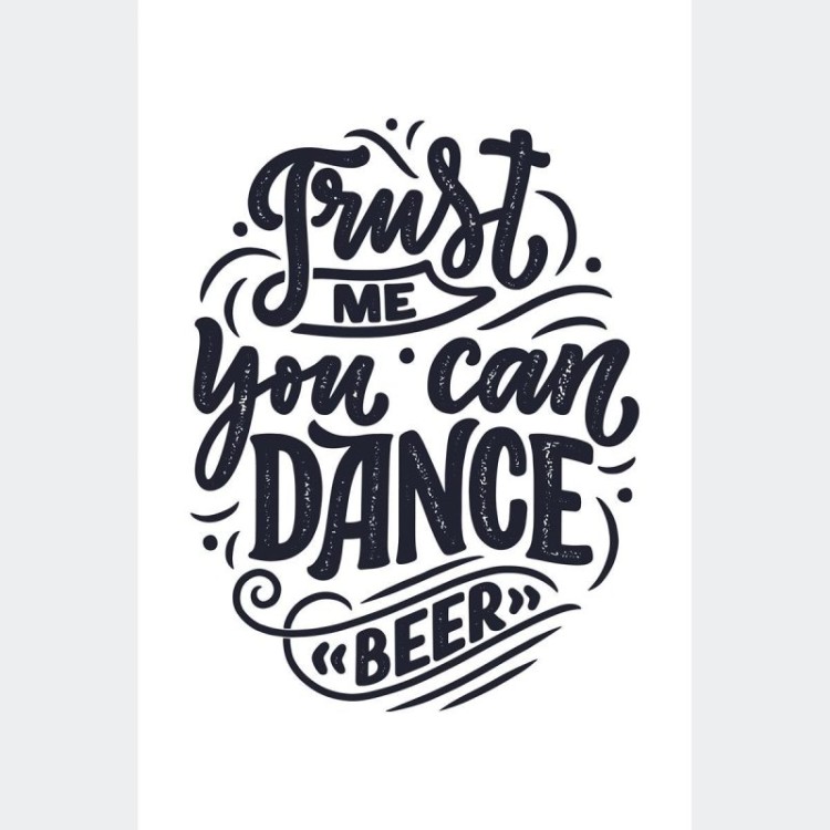 Poster Decorativo Lettering Dance N010267