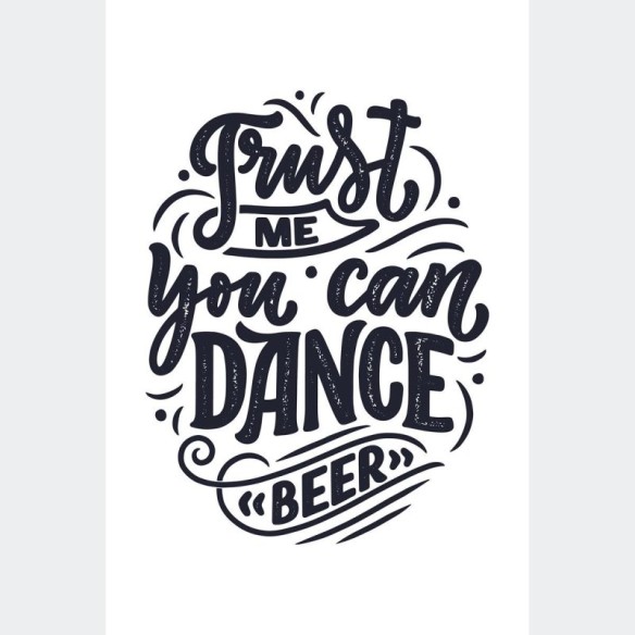 Poster Decorativo Lettering Dance N010267