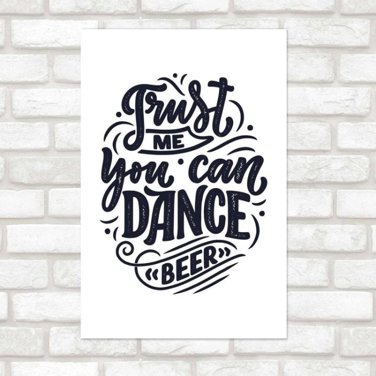 Poster Decorativo Lettering Dance N010267