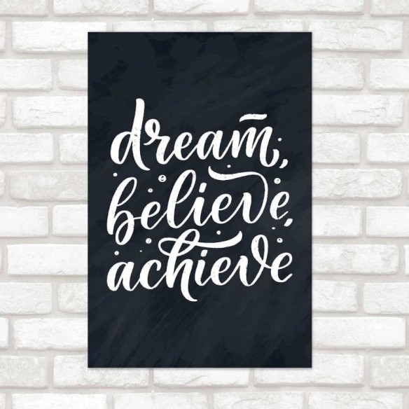 Poster Decorativo Lettering Dream N010259
