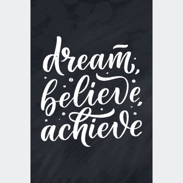 Poster Decorativo Lettering Dream N010259