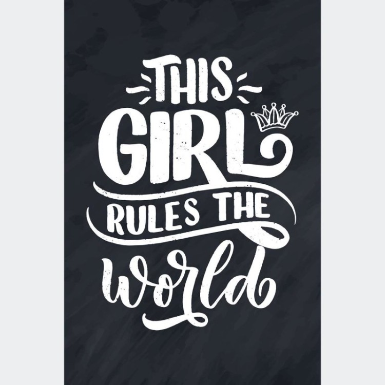 Poster Decorativo Lettering Girl N010256
