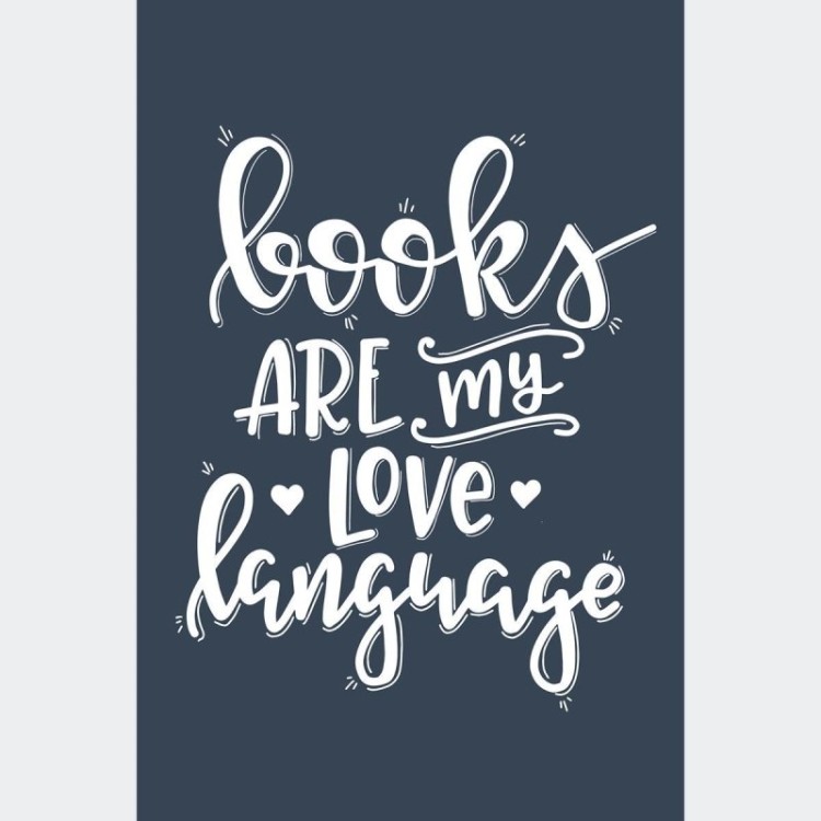 Poster Decorativo Lettering Livros N010215