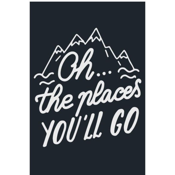 Poster Decorativo Lettering Motivacional Lugares N07268