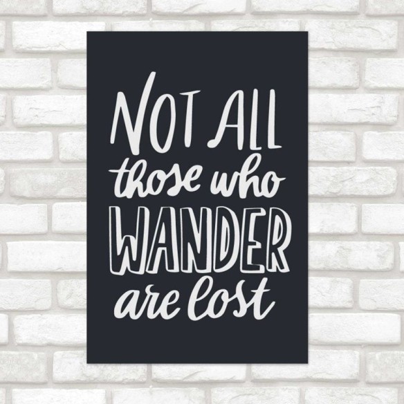 Poster Decorativo Lettering Motivacional Viagem N07269