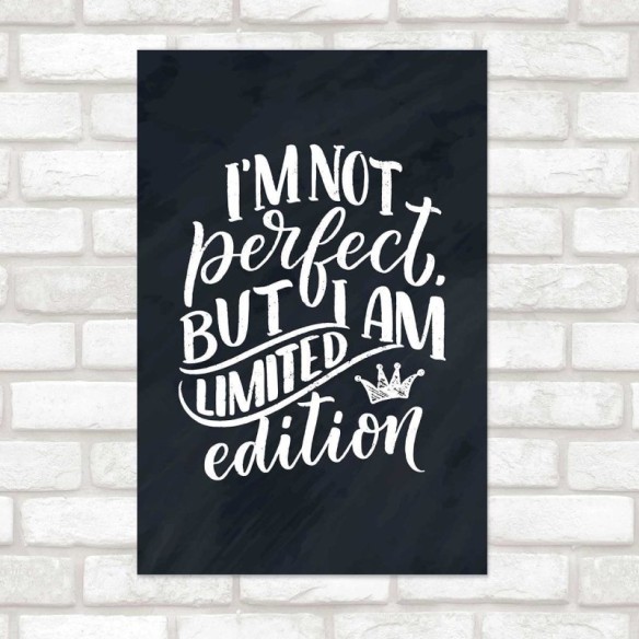 Poster Decorativo Lettering Not Perfect N010249