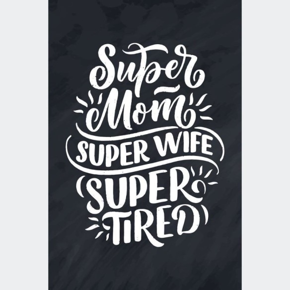 Poster Decorativo Lettering Super N010255