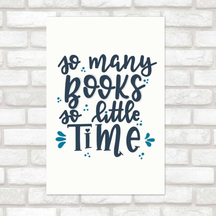 Poster Decorativo Livros So Many Books N010222