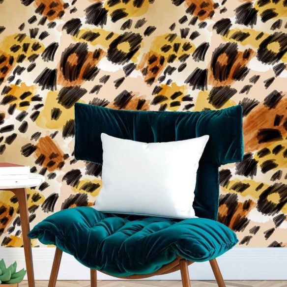 Papel de Parede Adesivo Animal Print Abstrato N017058