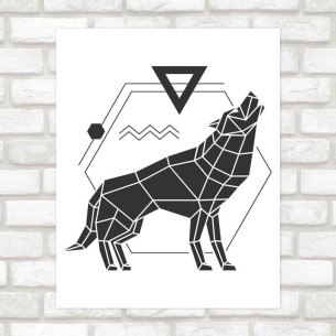 Poster Decorativo lobo...