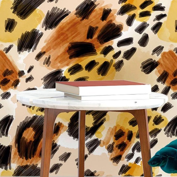 Papel de Parede Adesivo Animal Print Abstrato N017058