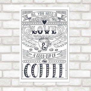Poster Decorativo Love and...