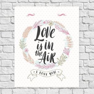 Poster Decorativo Love Is...