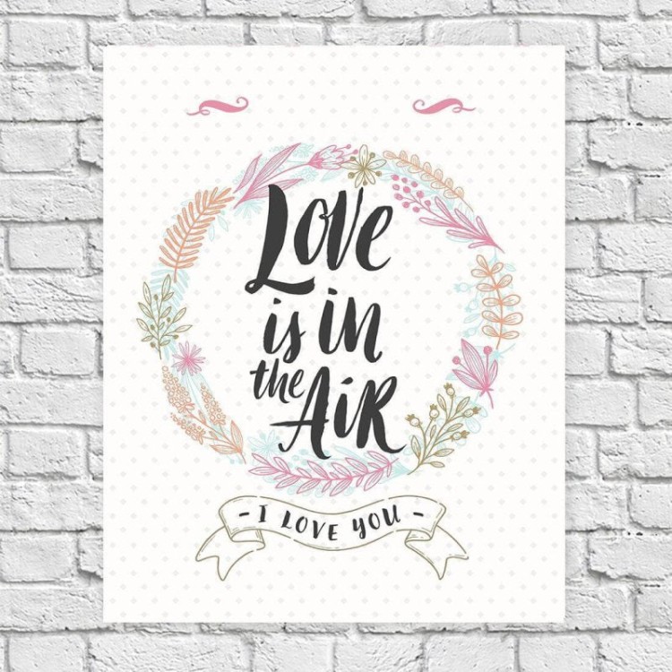 Poster Decorativo Love Is In The Air 166839