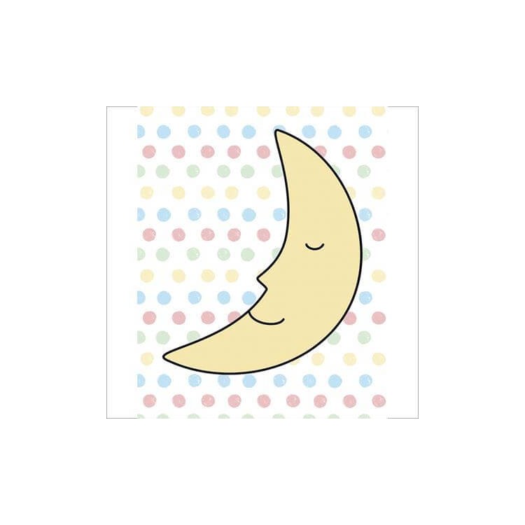 Poster Decorativo Lua Bebe 033