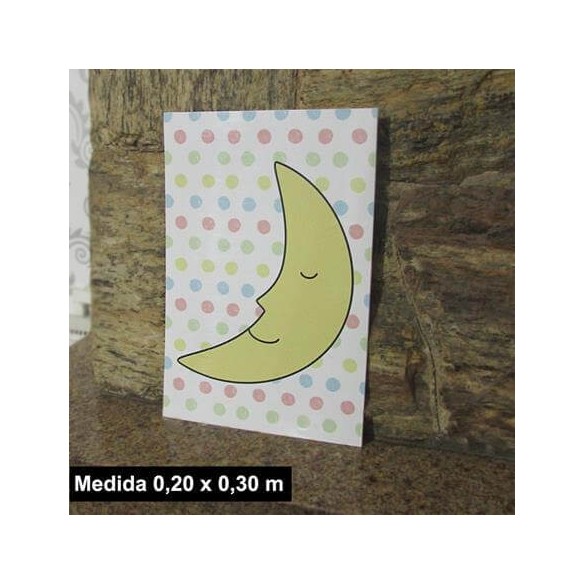 Poster Decorativo Lua Bebe 033