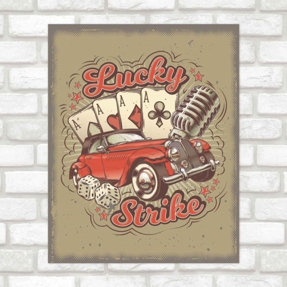 Poster Decorativo Lucky Strike PA007