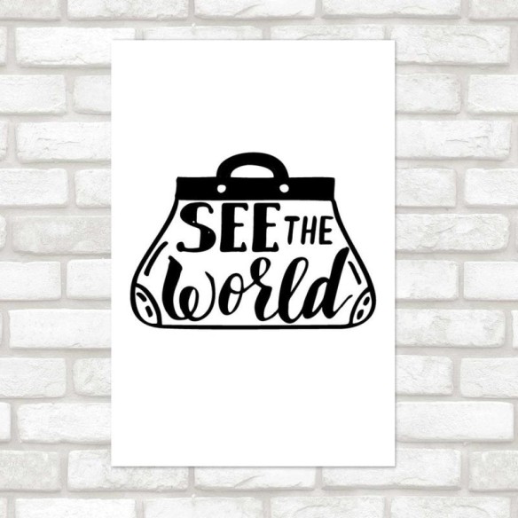 Poster Decorativo Mala See The World N07297