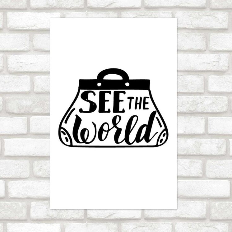 Poster Decorativo Mala See The World N07297