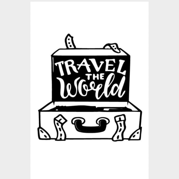 Poster Decorativo Mala Travel The World N07298