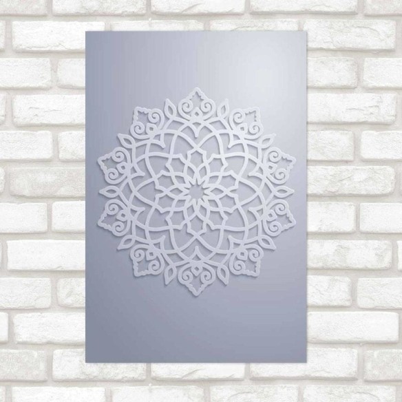 Poster Decorativo Mandala Off-White N09278