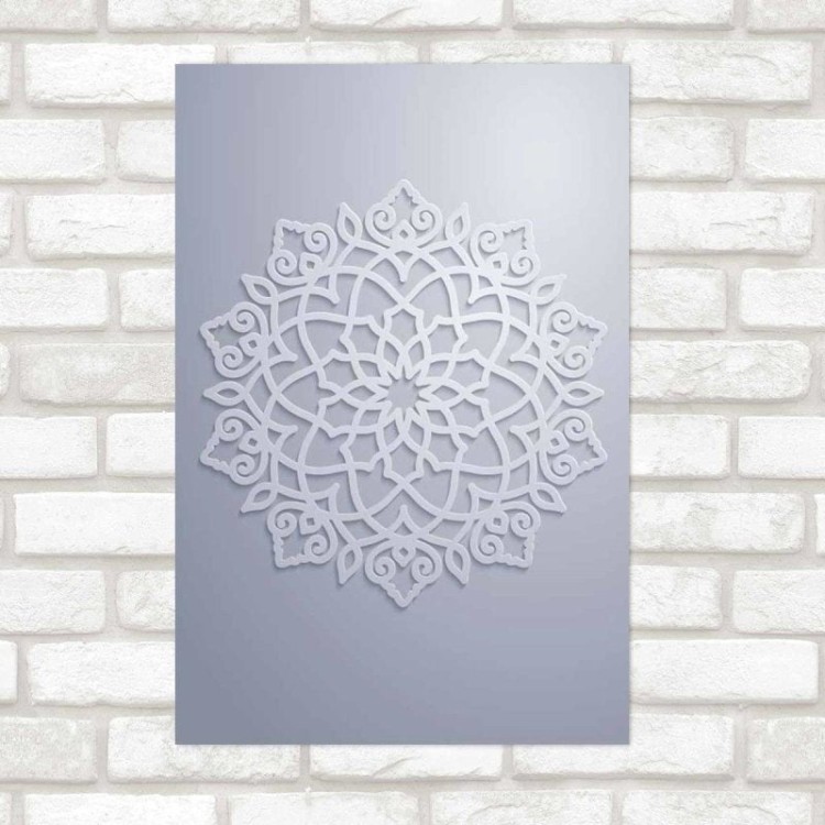 Poster Decorativo Mandala Off-White N09278