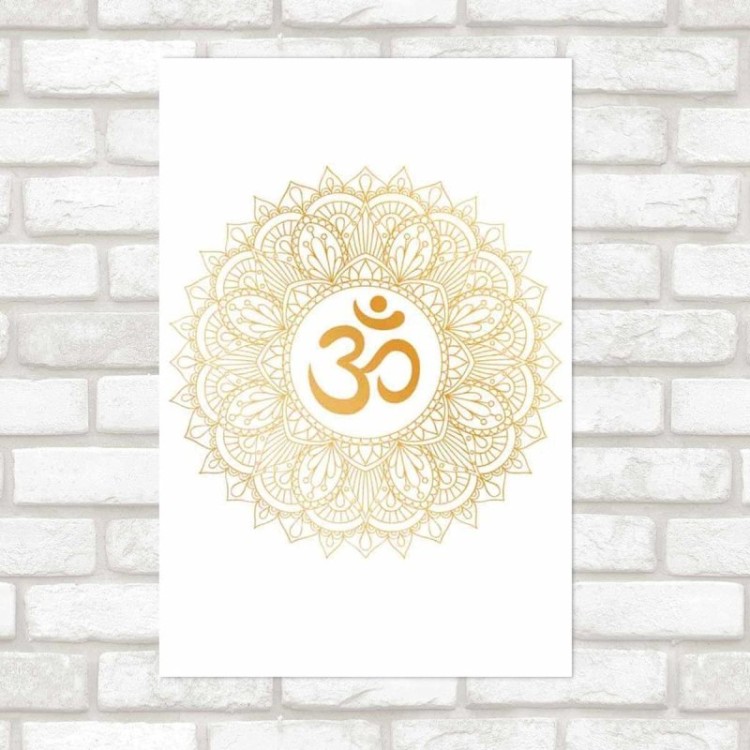 Poster Decorativo Mandala Own Dourada N09286