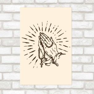 Poster Decorativo Mãos Com...