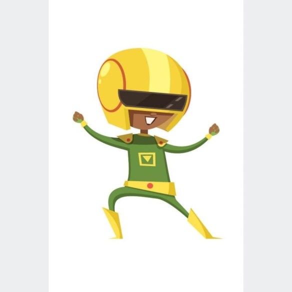 Poster Decorativo Menino Herói Verde N07217