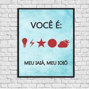 Poster decorativo Meu Iaiá...