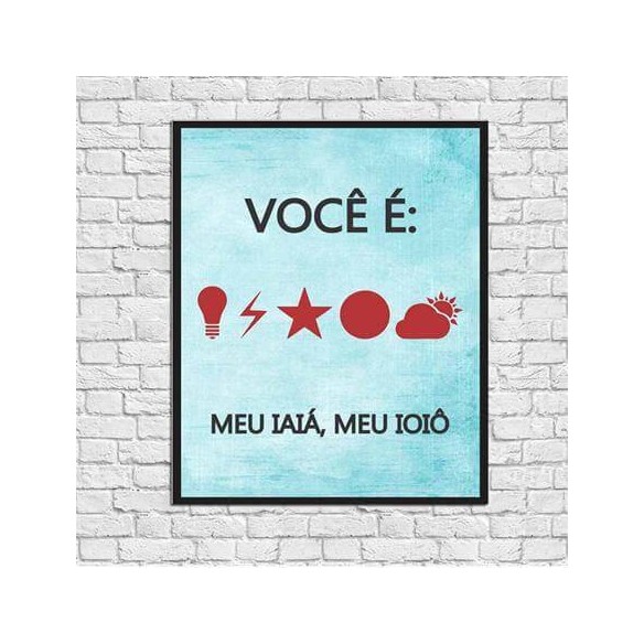 Poster decorativo Meu Iaiá 2127