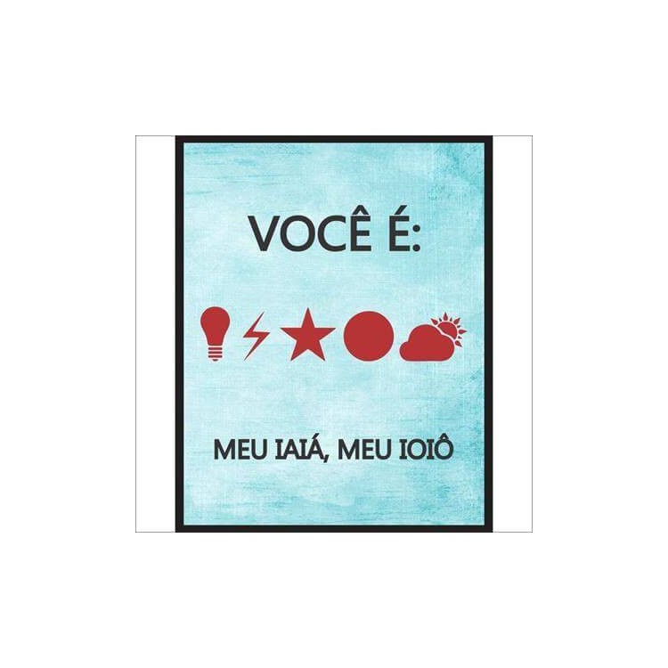 Poster decorativo Meu Iaiá 2127