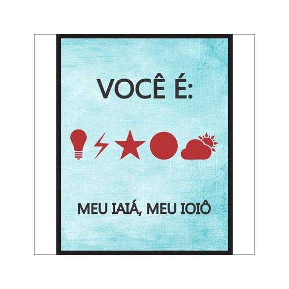 Poster decorativo Meu Iaiá 2127