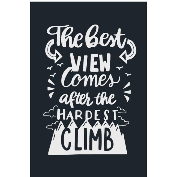 Poster Decorativo Montanhas Lettering Motivacional N07267