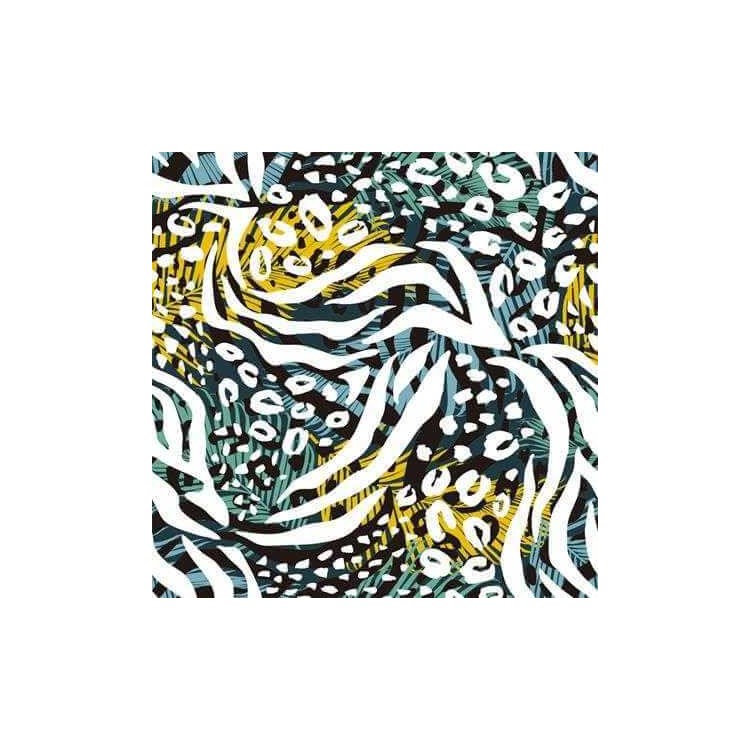 Papel de Parede Adesivo Animal Print Colorido...