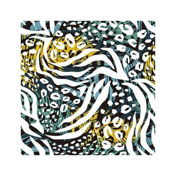 Papel de Parede Adesivo Animal Print Colorido 520365802