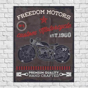 Poster Decorativo Moto...
