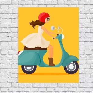 Poster Decorativo Moto...