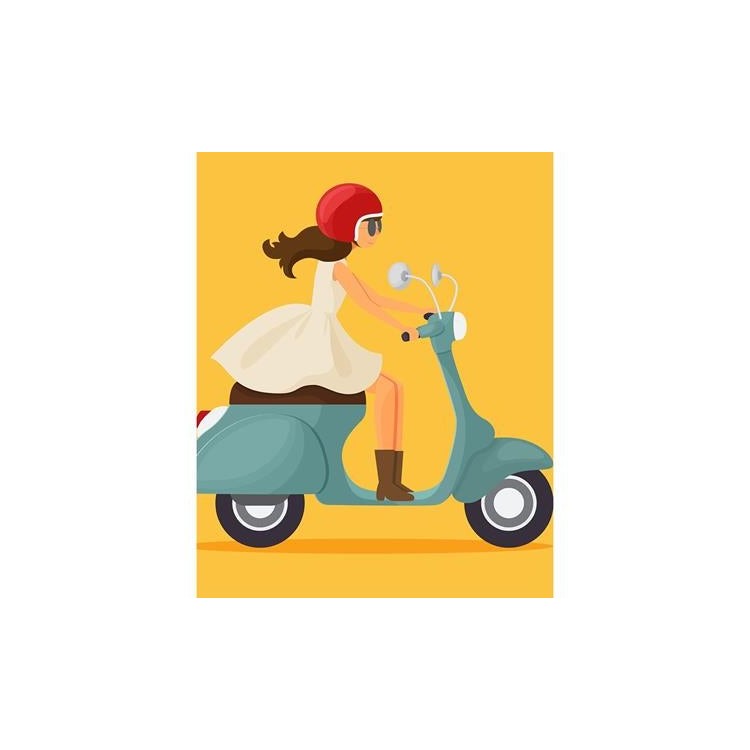 Poster Decorativo Moto Motoqueira 56451