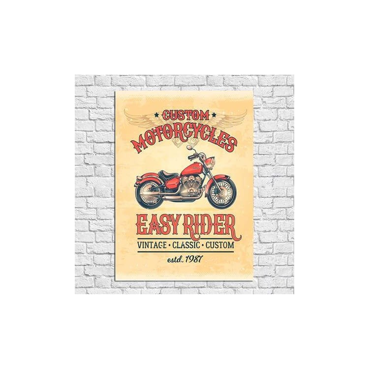 Poster Decorativo Moto Motoqueiro 11223