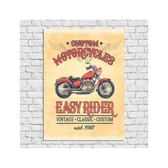Poster Decorativo Moto Motoqueiro 11223