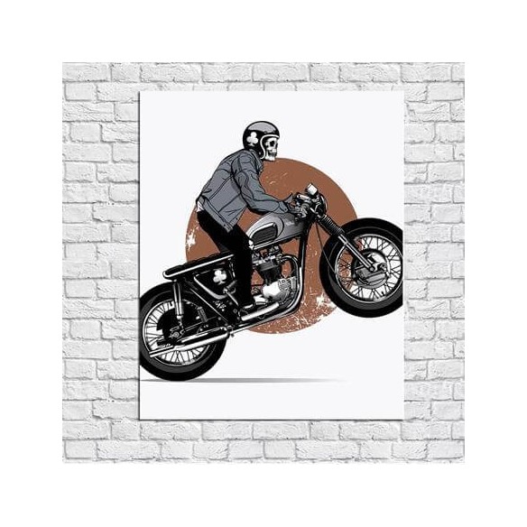 Poster Decorativo Moto Motoqueiro 32595