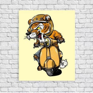 Poster Decorativo Moto...