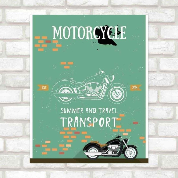Poster Decorativo Moto PA003