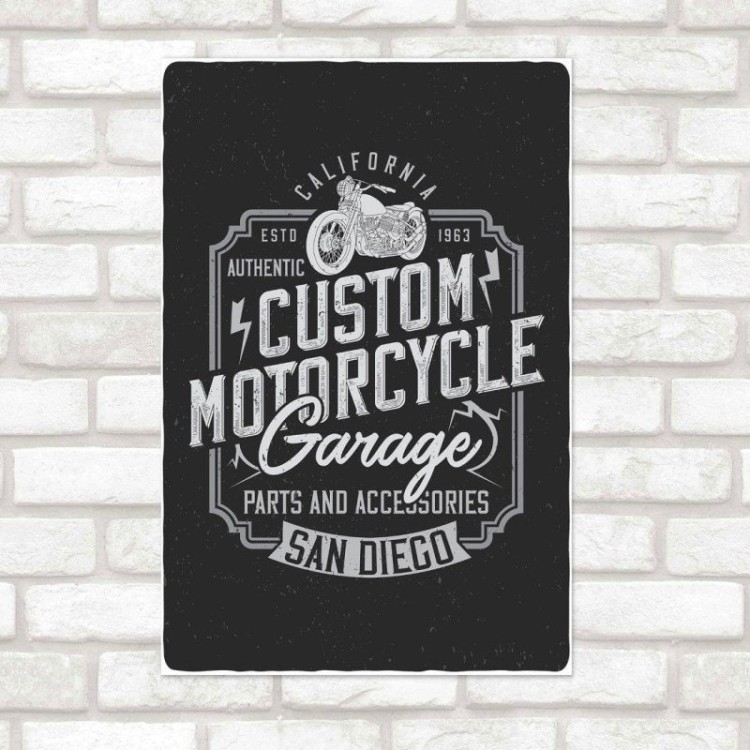 Poster Decorativo Motorcycle Vintage N015217
