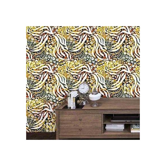 Papel de Parede Adesivo Animal Print Colorido 568698817