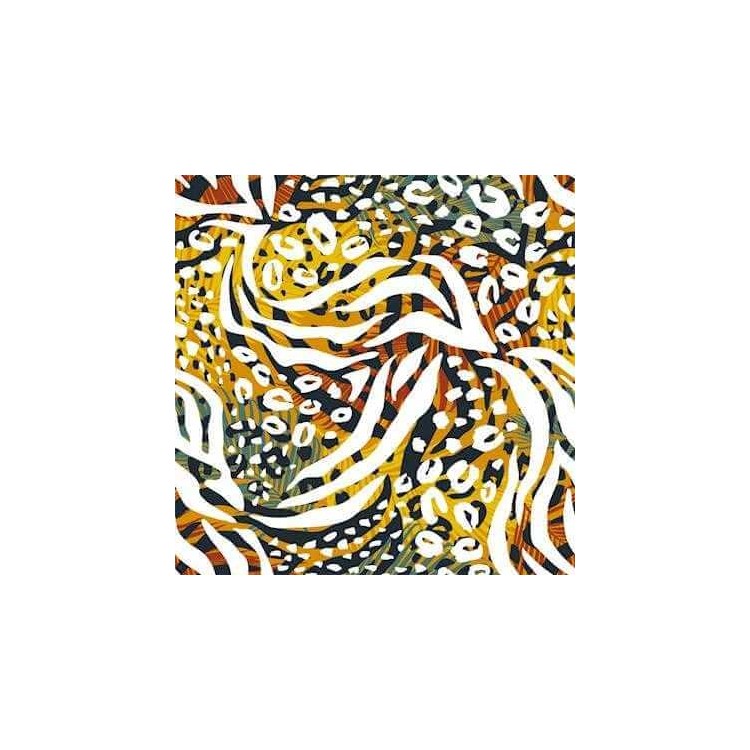 Papel de Parede Adesivo Animal Print Colorido...