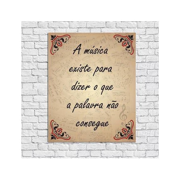Poster decorativo Música 2126