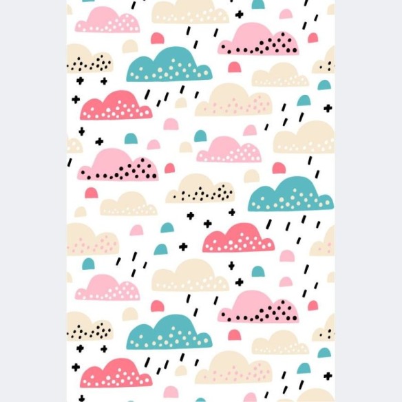 Poster Decorativo Nuvens Abstratas Coloridas N07214