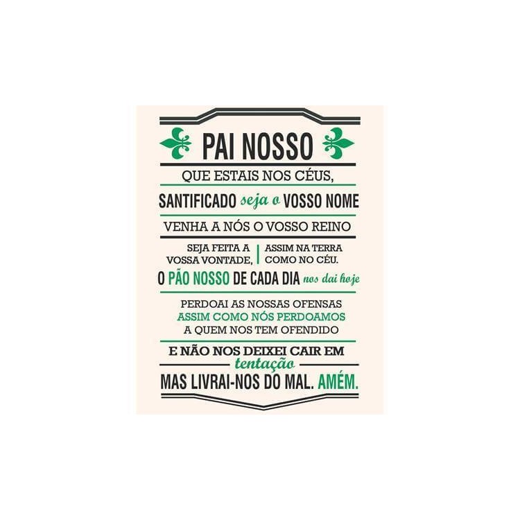 Poster Decorativo Pai Nosso